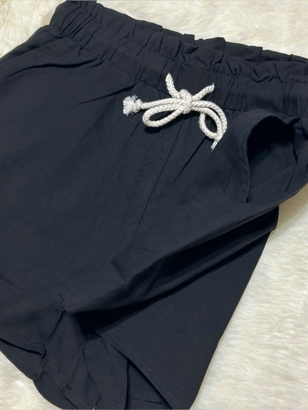 NWT Boutique Women’s Black Drawstring Elastic Waist Pull On Shorts size small - Picture 7 of 8
